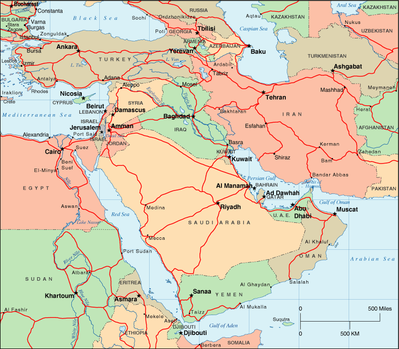 clipart map of middle east - photo #40