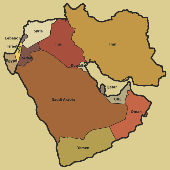 Middle East map